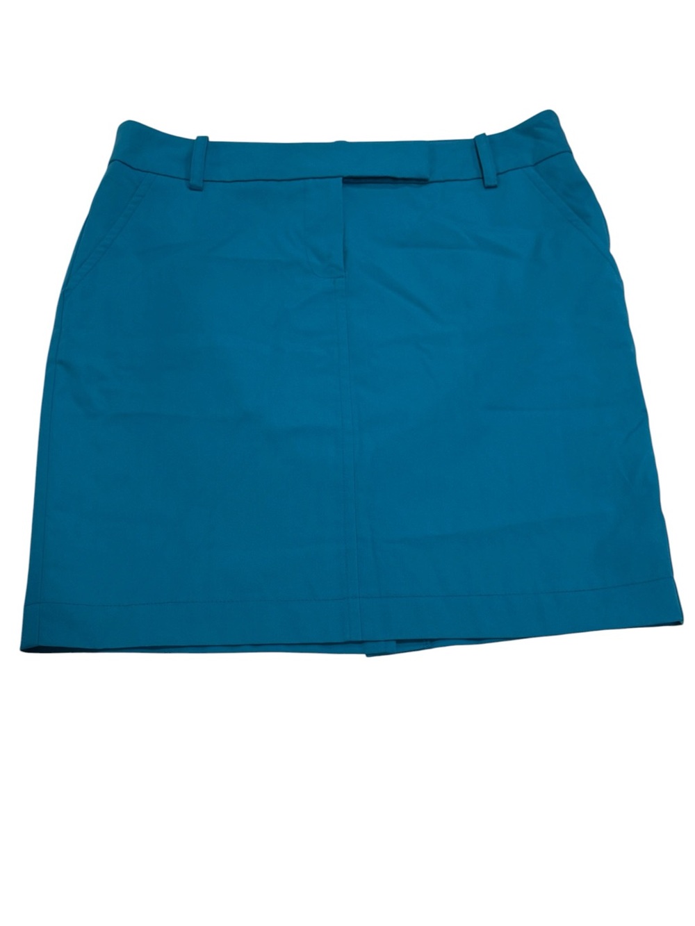 Trina Turk Teal Classic Mini Skirt Womens Size 10‎ Preppy Business Minimalist